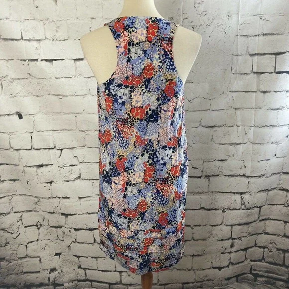 Ali Ra Womens 100% silk Sleeveless floral dress Size 4 - Picture 3 of 11